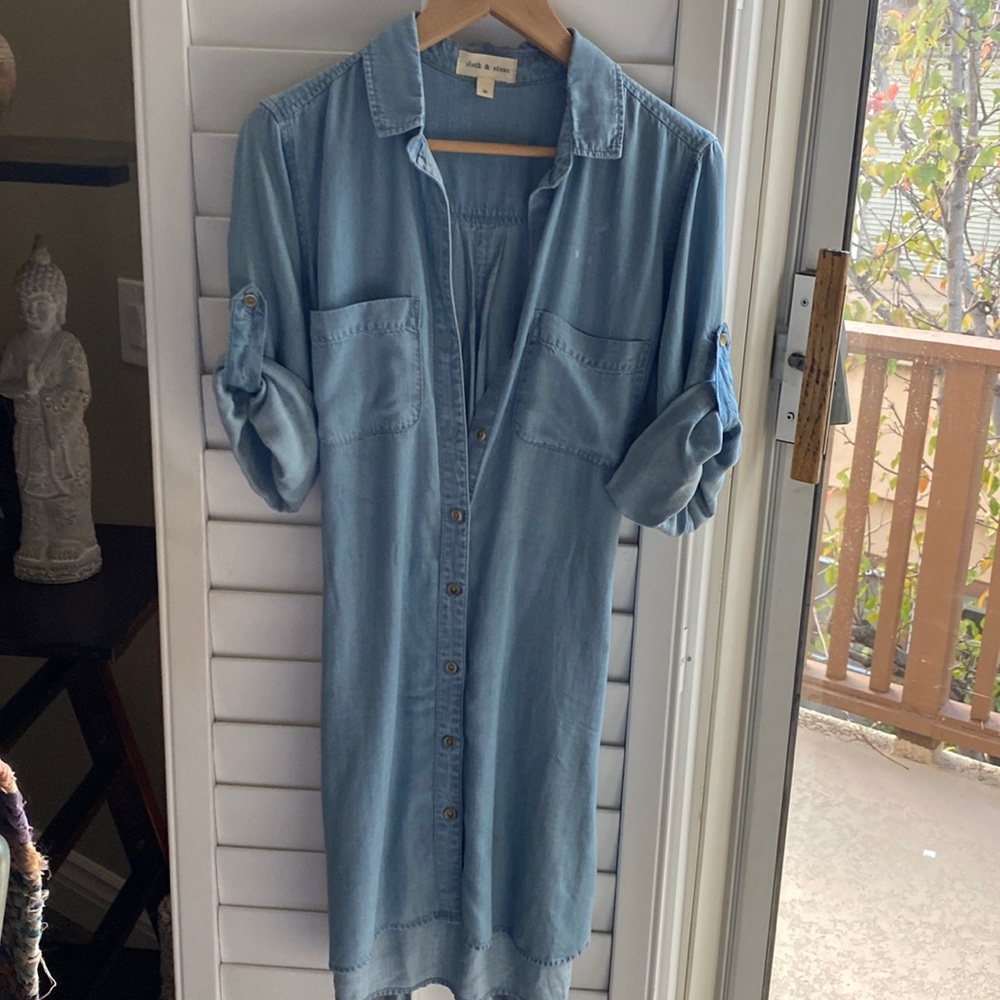Cloth & Stone preloved denim dress Medium